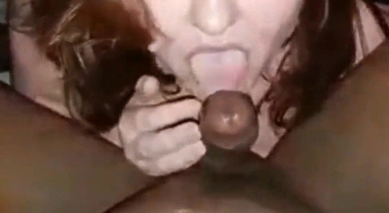 Real homemade BBW BBC porn: Sucking His BBC Licking His Big Balls and Arsehole