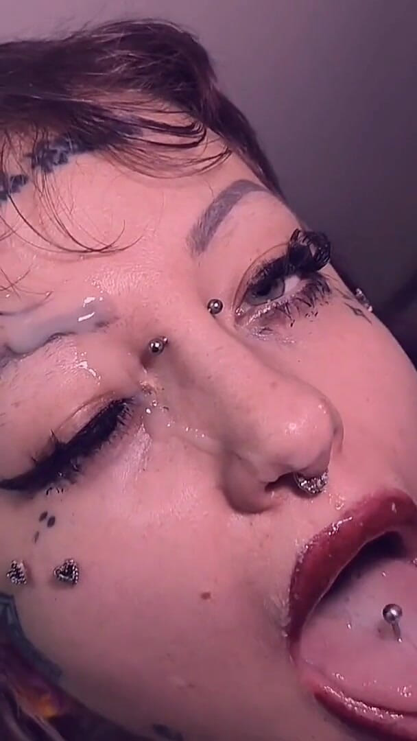 All You Can Fetish: Thick Facial Cumshot Goth Chubby Girl