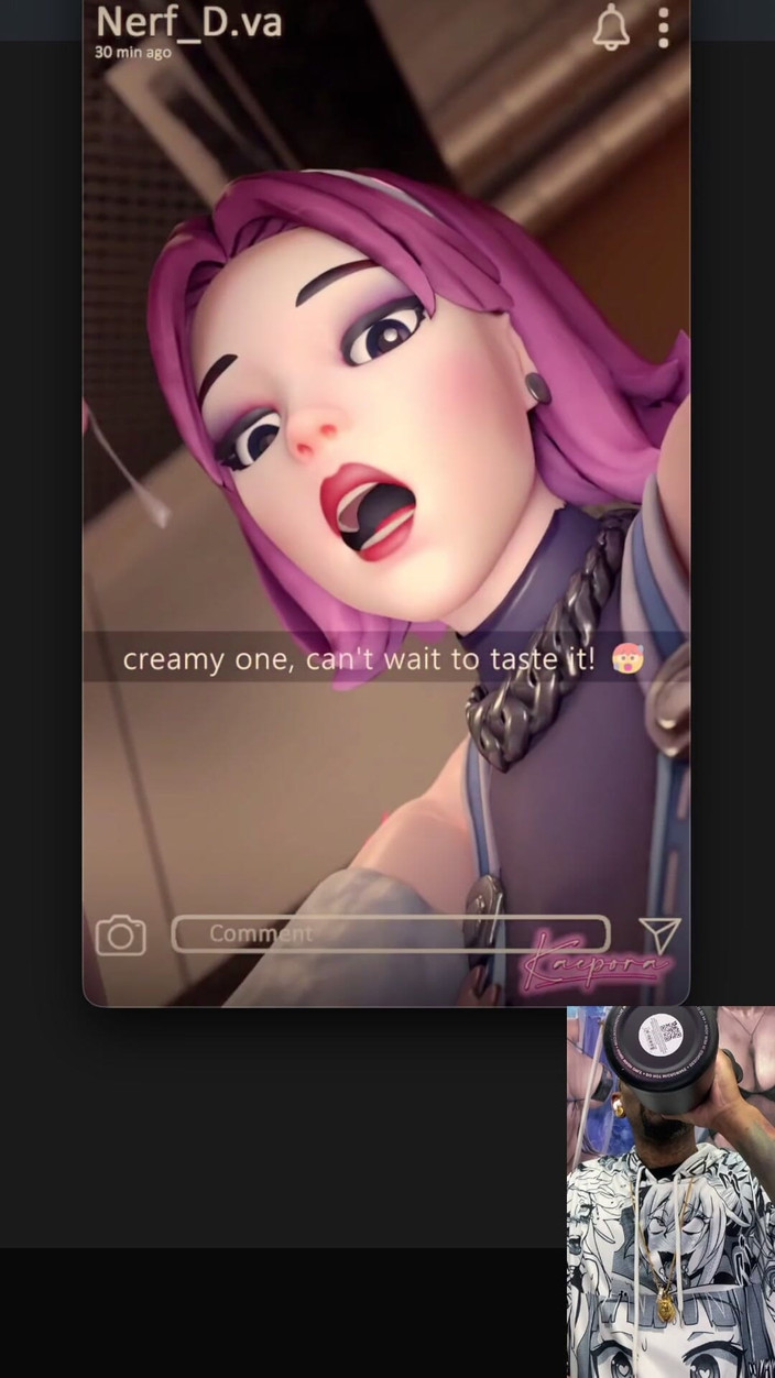 L6RD7BLU3 FUTA: Transgênero Kiriko tenta entregar donuts, mas ela é masturbada e fode...