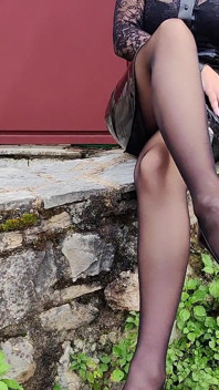 Footplay dalam nilon hitam