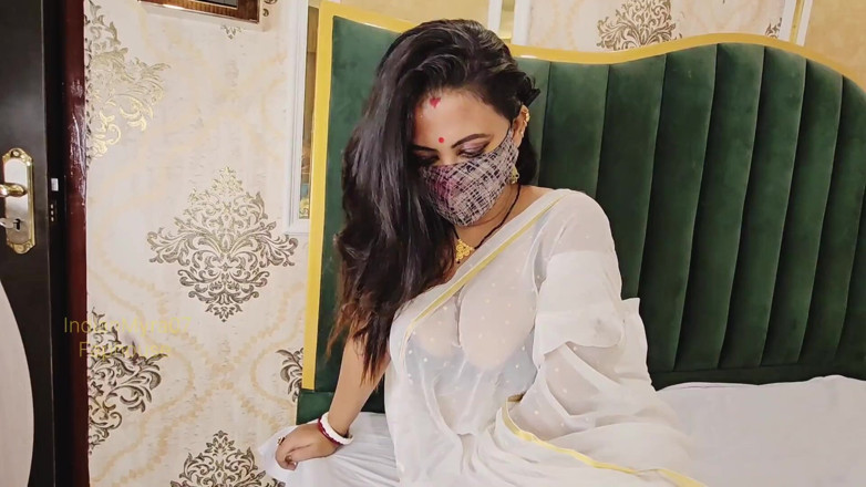 IndianMyra07: Step Mom Couldn't Control Herself After Seeing Stepson's Dick