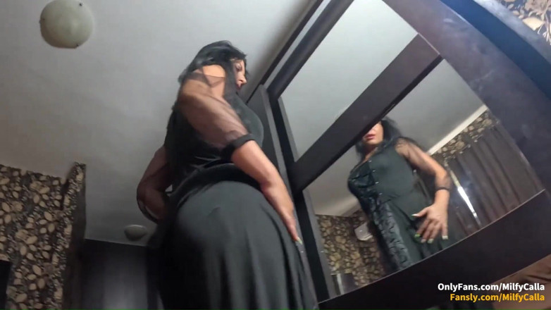 MilfyCalla: Milfycalla mon ogre m’a utilisé deux fois dans une robe...