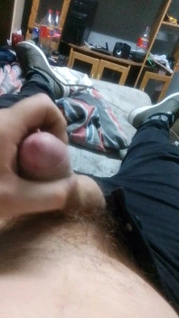 Hot Hunk Jack off in the Morning Moan & Cum
