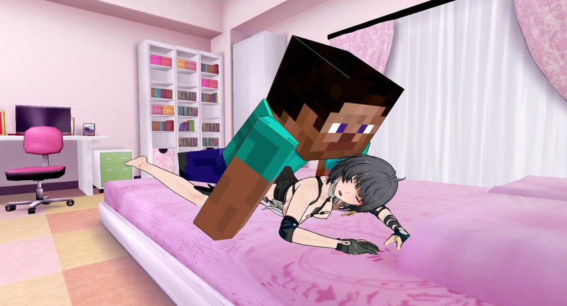 Tomu aisuman: Minecraft Steve Mines ถ้ําหญิงโรเวอร์ (คลื่นวุด) - แอนิเมชั่น 3 มิติที่ถูกสาป (1080p 60fps)