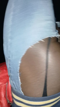 Walking at Night with Booty Cheeks Out