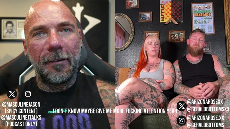 Raw and Uncensored with Masculine Jason: Mărturisiri de vedete porno - Arizona Rose și Gerald Bottoms (episodul 207)