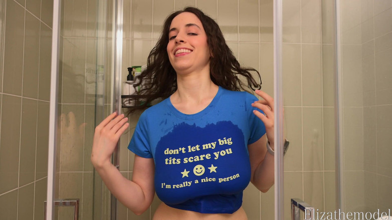 ElizaTheModel: 3 ウェットクロップトップエッジングチャレンジ