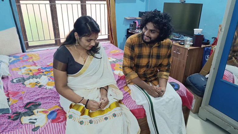 Vaigavarun45: Mallu para pierwsza noc wideo, seks pierwszej nocy, Kerala Saree...