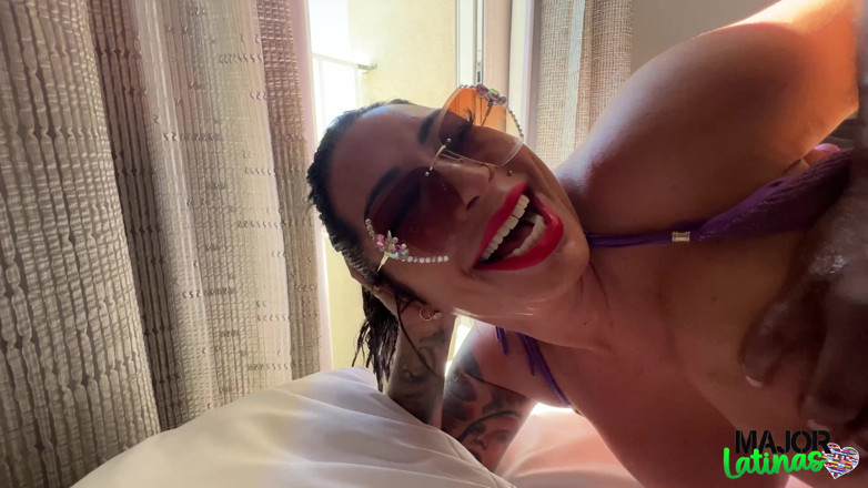Major Latinas: Sexy Brazilian Monica Santhiago Ass Fucked by Big Black Cock...