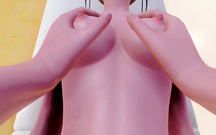 3D Cartoon Porn: Murmur 5 - sfilata di moda over. Adam massaggia le tette di...