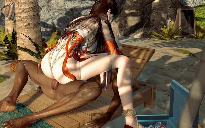 Why fuck so hard: Model cosplay toket besar 3d telanjang payudaranya yang sempurna disetubuhi oleh...