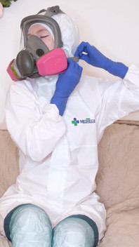 Masturbazione hazmat a casa