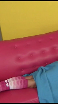 Ivy Winters woke up into a good fuck on the couch