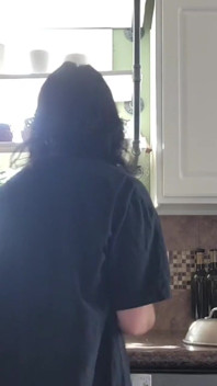 Cum and clean the kitchen with me