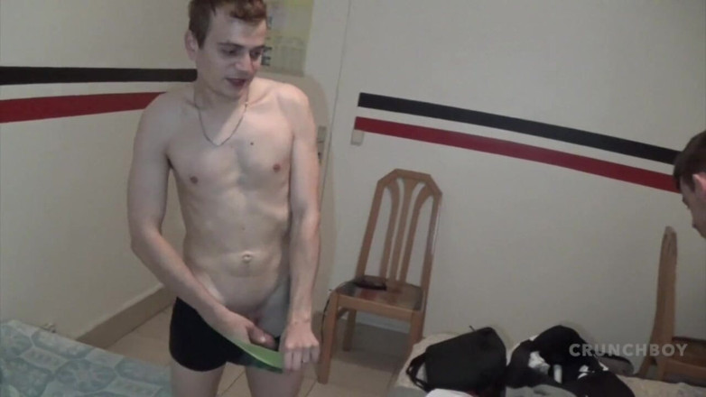 EXHIB BOYS: Tony fucked by a sexy twink in cruising forest exhib