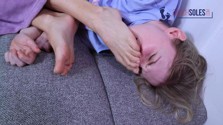 Czech Soles - foot fetish content: Girl on Girl Foot Worship and Smelling in Bed