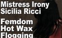 Edge Interactive Publishing: Stăpâna Irony și Sicilia Ricci dominatoare feminină cu ceară fierbinte biciuire...