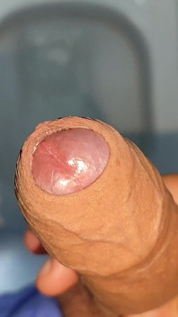 Waste of Cum Inside the Toilet.