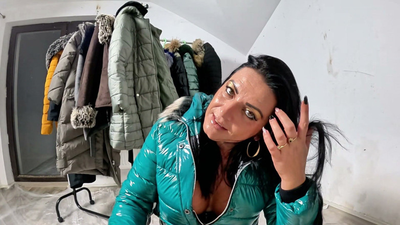 MilfyCalla: Shiny Downjacket Fetish Tease