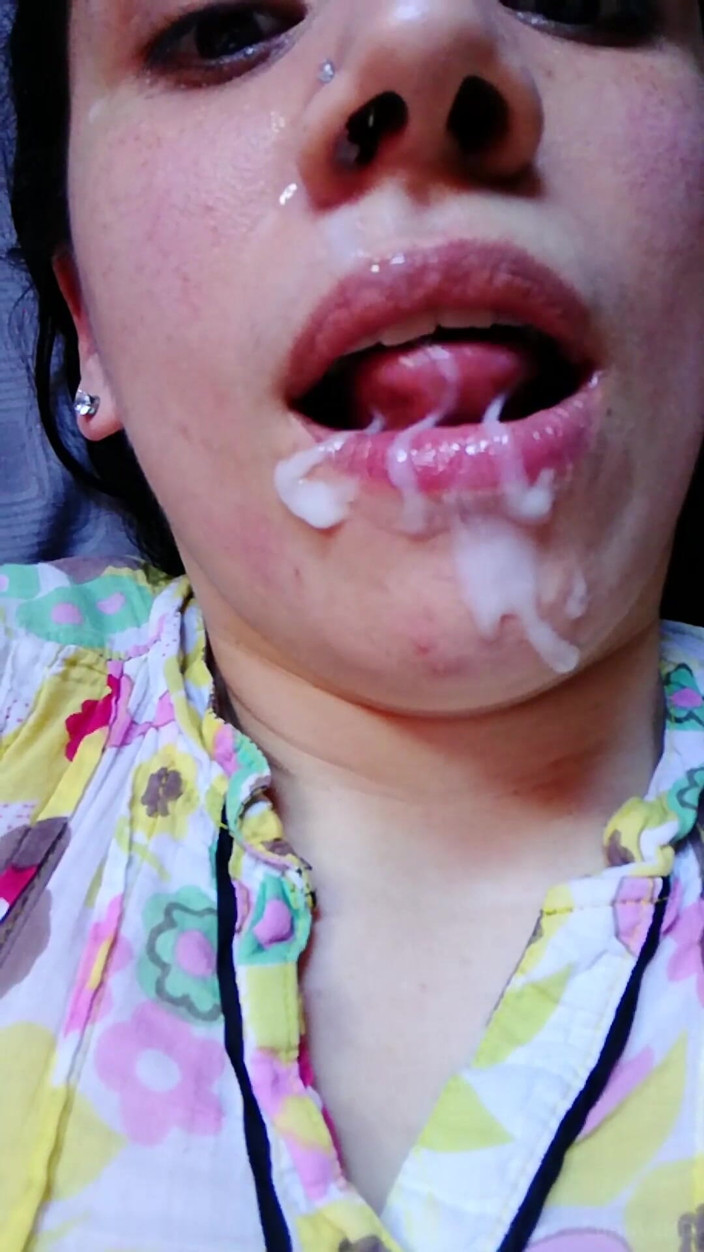 TheArtOfCum: Rörig sperma munfull