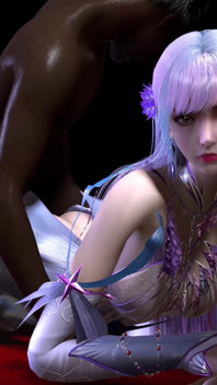 3D ragazza carina cosplay che indossa abito caldo fa sesso di gangbang
