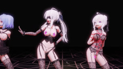 MikuMotion: [MMD] Suara lemah jin latihan tiga orang menahan diri melompat...