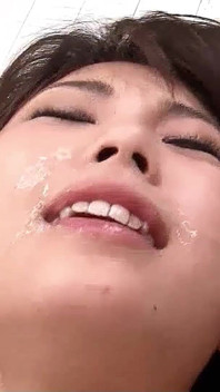 Japan bukkake party with skinny teen and hairy pussy