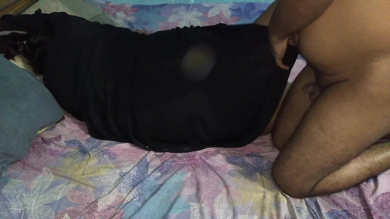 Aria Mia: Indian BBW Muslim Hijab &amp; Burqa Stepmom Shares Bed with Stepson...