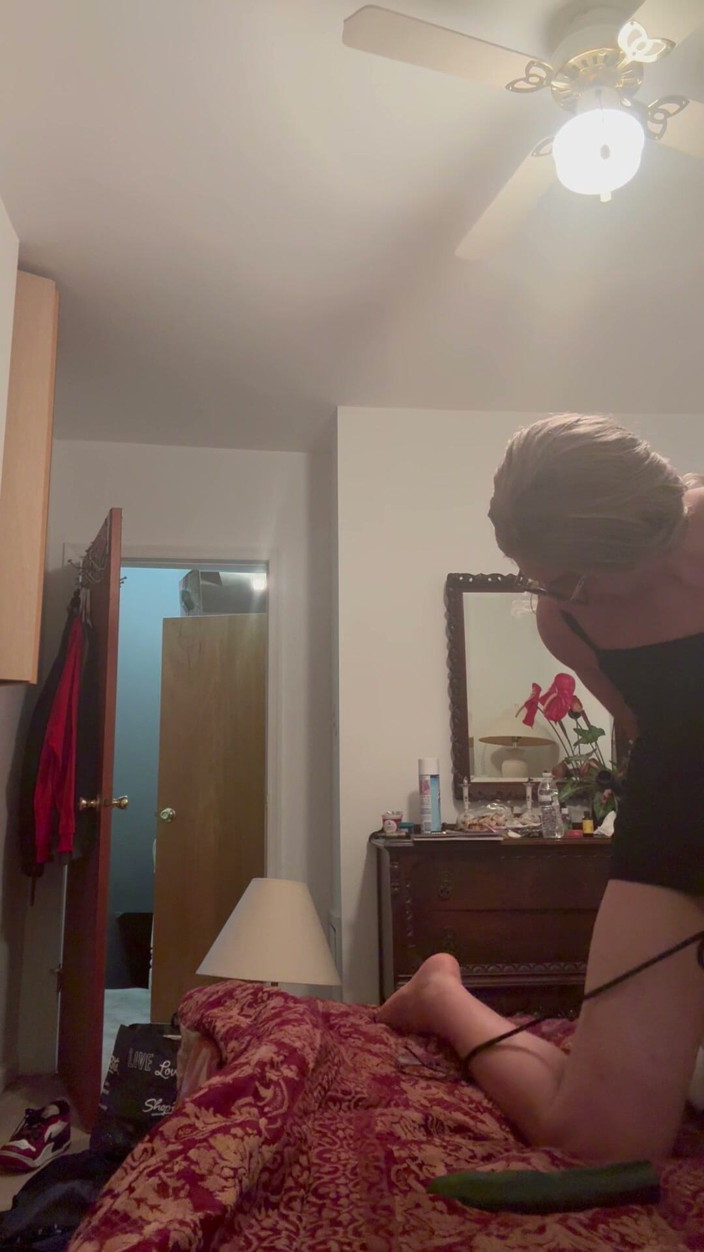 Kinky39: Black dress riding