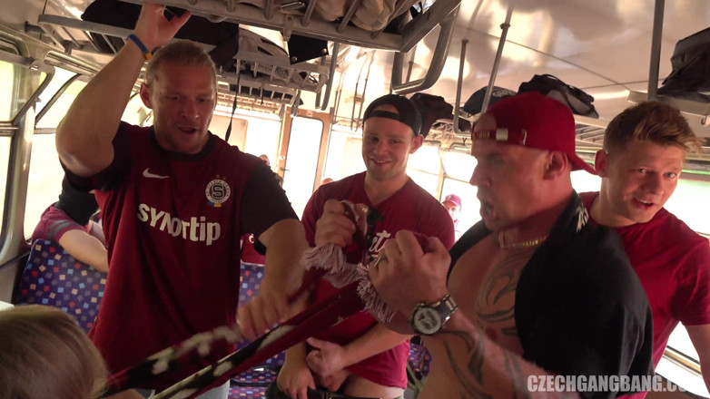 Czech Gang Bang: Czech Gang Bang 21 - Part 2: Train Conductor Joins a Hardcore Football-fan...