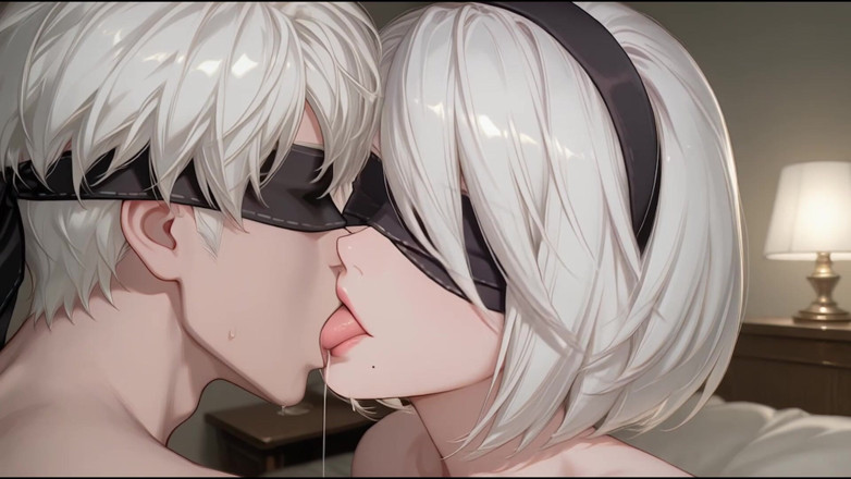 Velasquez prod: 2b Nier：自动成人动漫角色扮演。占主导地位的女友强迫他清理干净