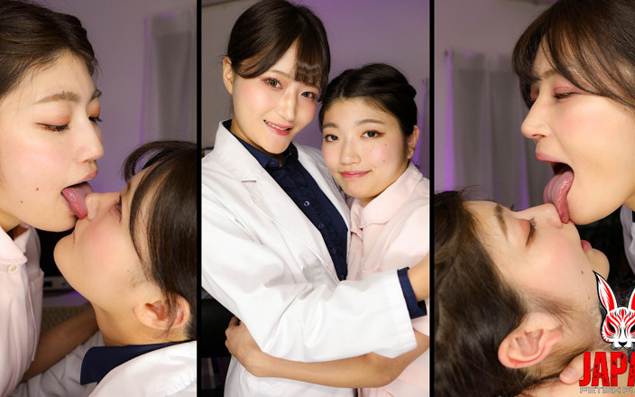 Japan Fetish Fusion: Haruno Ando strčí svůj rozdvojený jazyk do nosu Mari Kagami