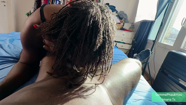 LemmePhaukYou_2: African Muscular Dick Vs Big Tits Ebony Trans
