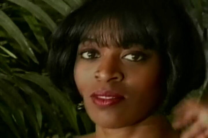 Vintage Life: Ebony Babe Fingering Her Pussy While Getting Her Ass Fucked