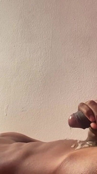Lying Down BBC Masturbation with Dirty Talk and Moans Until Cumshot Black20one