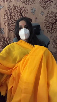 Crossdresser Jerking off in Saree