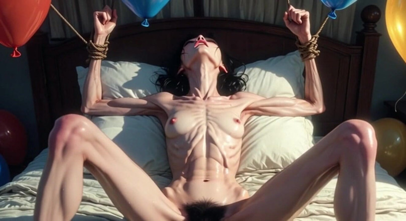 YOUR BEST FANTASY: Super Thin Slave Tied up - Desperate for Deep Creampie