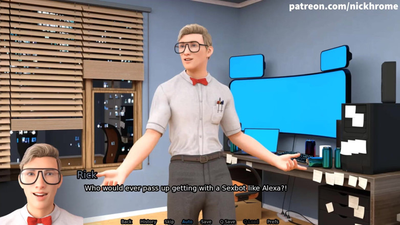 Visual Novels: SexBot 80 - студентка домінувала жорстко