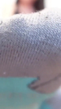 Verschwitzte stinkende socken