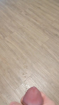 Cumming on the Floor in Slow Motion