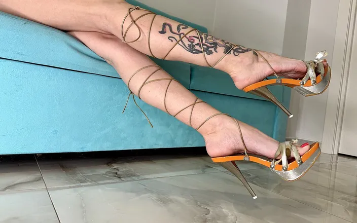 Julia domaina: Stiletto High Heels, Metal Heel Leg Strap Sandals Walking and...