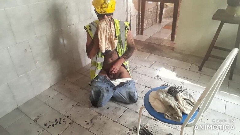 Stink HairyMale: Worker mess of mud