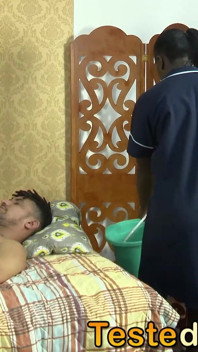 Boss Fucked His Maid in the Couple's Bed