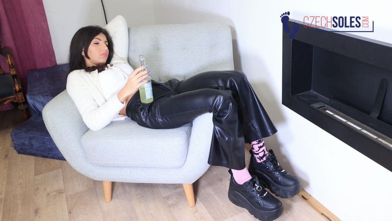 Czech Soles - foot fetish content: Two Sisters and Their Personal Foot Slave Loser