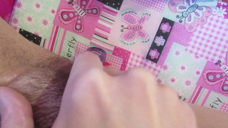 Cuteblonde666: Big clit creamy cumming on dildo