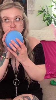 Ballong blåsa upp till pop