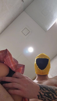 Wrestler in Toilet