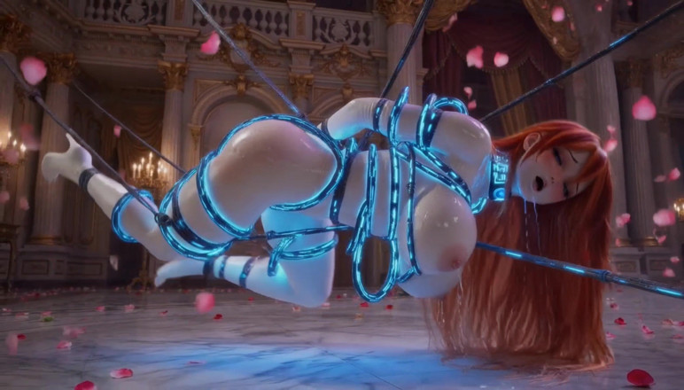 Stories&Anime: 3D Hentai Cowgirl Doll - Smart Ropes Control &amp; Float Ahegao