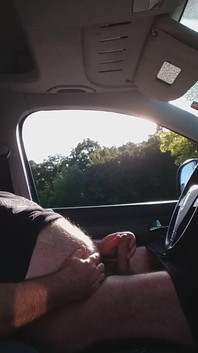 Jerking off in the Car