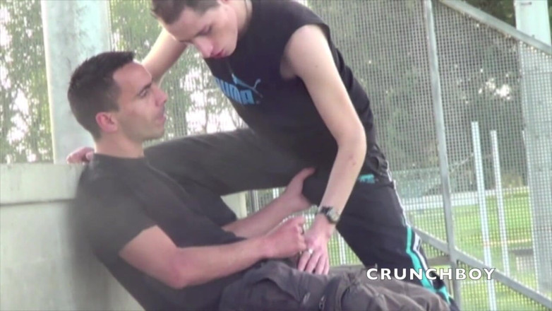 Crunch Boy: Amazing risky sex in football stadium !!!!